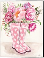 Rain Boot Flowers Fine Art Print