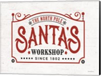 Santa's Workshop Fine Art Print
