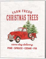Christmas Trees Delivery Truck Fine Art Print