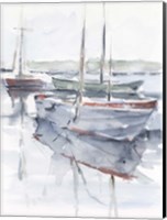 Watercolor Harbor Study I Fine Art Print