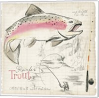 Trout Journal I Fine Art Print