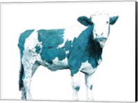 Blue Swiss Cow Fine Art Print