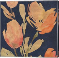 Dark Orange Tulips I Fine Art Print