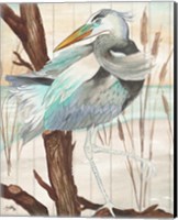 Heron On Branch II Fine Art Print