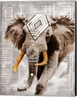 Modern Boho Elephant Fine Art Print