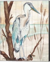 Heron On Branch I Fine Art Print