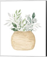 Pot Of White Floral Fine Art Print