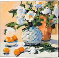 Flowers And Oranges Fine Art Print