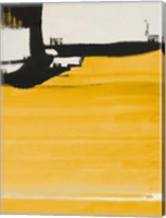 Yellow Abstract Vertical II Fine Art Print