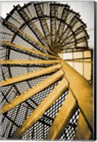 Golden Staircase Spiral Fine Art Print