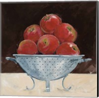 Apples on Brown Fine Art Print