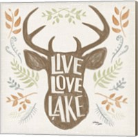 Lake Life III Green Fine Art Print