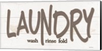 Laundry - Wash, Rinse, Fold Fine Art Print