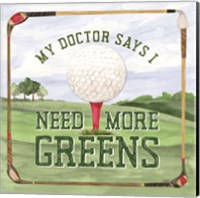 Golf Days I-More Greens Fine Art Print