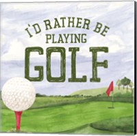 Golf Days III-Rather Be Fine Art Print