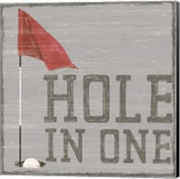 Golf Days neutral IX-Hole in One Fine Art Print