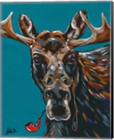 Spy Animals II-Mystery Moose Fine Art Print
