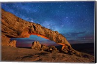 Sunset Arch Milky Way Sky Escalante Fine Art Print