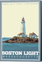 Boston Light Mass Fine Art Print