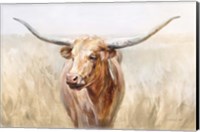 Big Sky Longhorn Neutral Fine Art Print