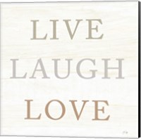 Live, Laugh, Love Fine Art Print