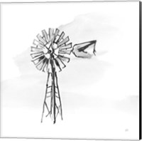 Windmill V BW Fine Art Print