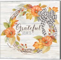 Pumpkin Patch Wreath II-Grateful Fine Art Print