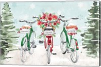 Holiday Ride I Red and Green Fine Art Print