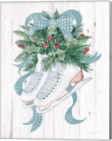 Holiday Sports Ice Skates Fine Art Print