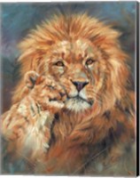 Lion Love Portrait Fine Art Print