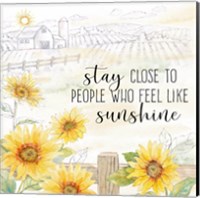 Good Morning Sunshine X-Stay Close Fine Art Print