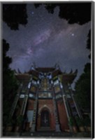 The Milky Way Appears Above An Ancient Temple Fine Art Print