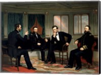 Historic Meeting of the Union High Command during The American Civil War Fine Art Print
