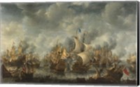 The Battle of Ter Heijde naval battle during the First Anglo-Dutch War Fine Art Print