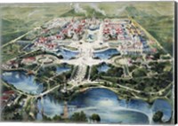 Birdseye view of the Pan-American Exposition held in Buffalo, New York Fine Art Print