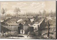Andersonville Prison Georgia, circa 1864 Fine Art Print
