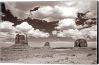 Monument Valley III Sepia Fine Art Print