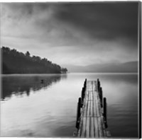 Lake view with Pier II Fine Art Print