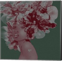 Flower Girl With Heart 1 V2 Fine Art Print