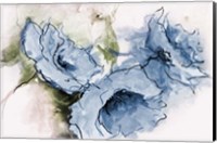 Animated Blue Flora Fine Art Print