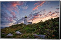 Red Skies At Pemaquid Point Fine Art Print