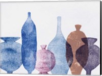 Vases 1 Blue Fine Art Print