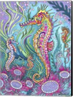 Rainbow Seahorses Fine Art Print