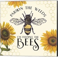 Honey Bees & Flowers Please VI-Pardon the Weeds Fine Art Print