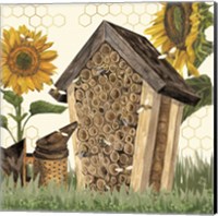 Honey Bees & Flowers Please X Fine Art Print