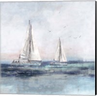 Blue Sailing II Fine Art Print