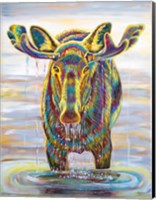 Water Moose Fine Art Print