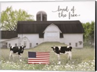 Land of the Free Cows Fine Art Print