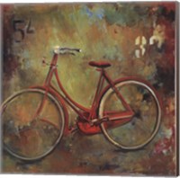 My Old Red Bike Fine Art Print