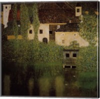 Unterach Manor and Lock Chamber on the Attersee Lake, c.1908 Fine Art Print